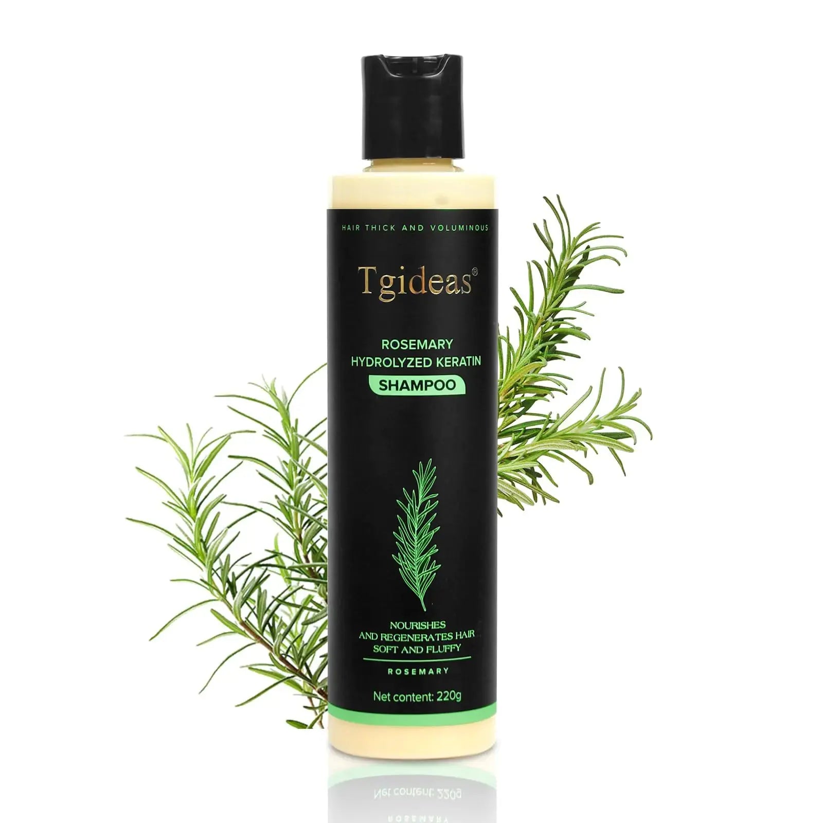 Tgideas Organic Rosemary Hair Growth Shampoo for Women and Men-Natural Thickening & Strengthening Shampoo with Hydrolyzed Keratin for Thinning Hair & Hair Loss 7.4 fl.oz Atticus Goods