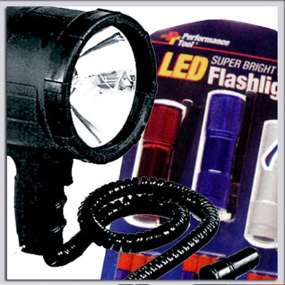 Performance Tool Aluminum LED Flashlight 55 Lumens - Reliable Portable Lighting