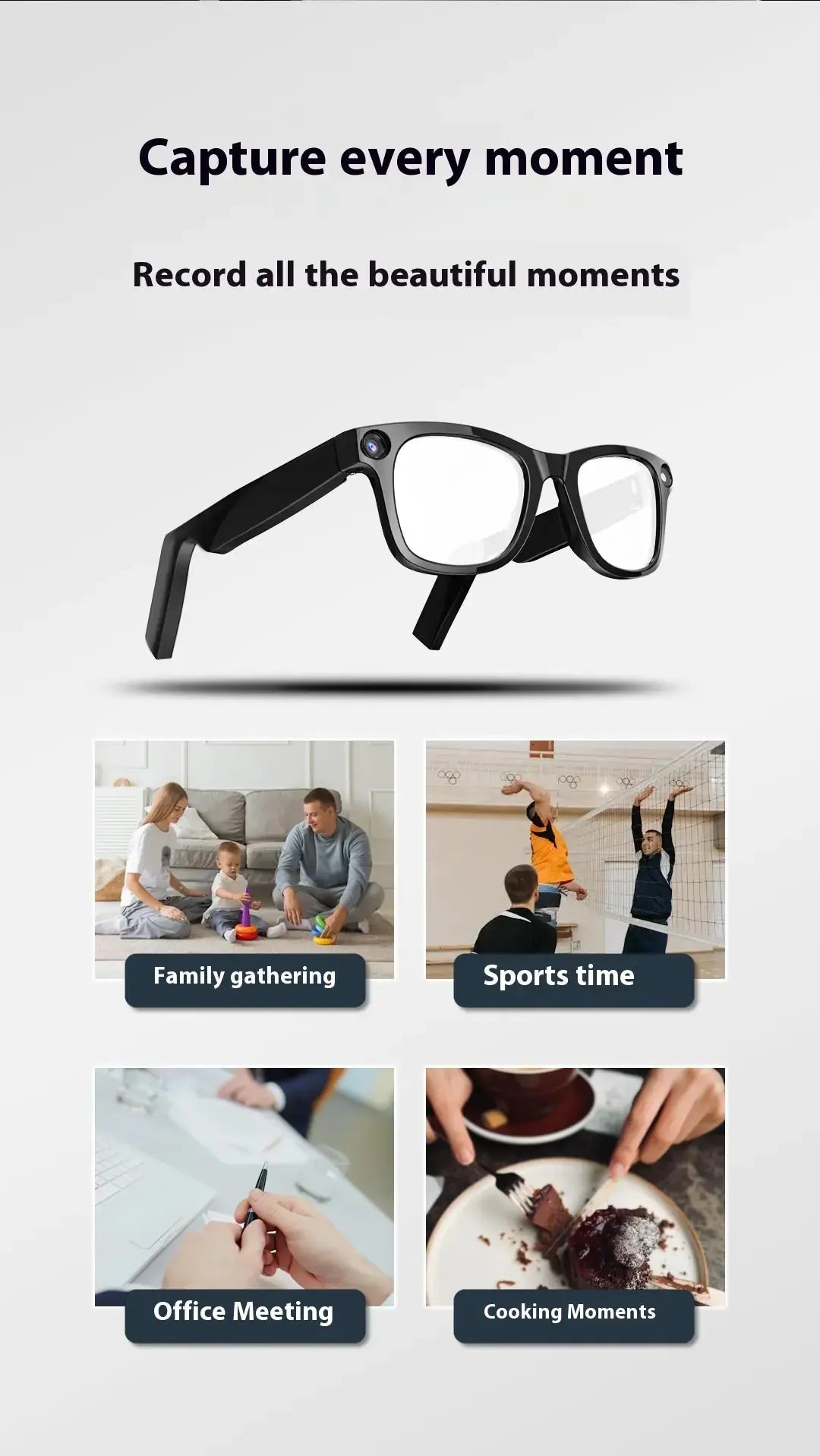 AI Camera Smart Glasses Atticus Goods
