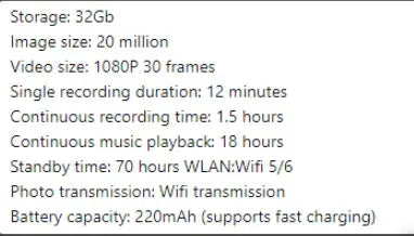 AI Camera Smart Glasses Atticus Goods
