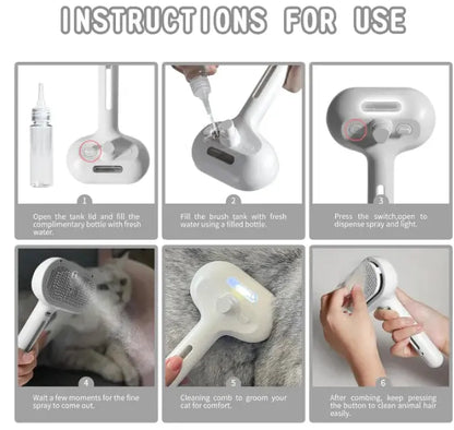 Pet Hair Spray Brush Atticus Goods