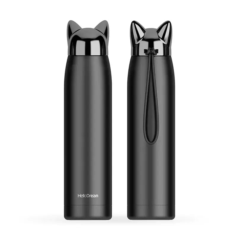 Cartoon Lightning Fox Insulated Water Bottle Atticus Goods