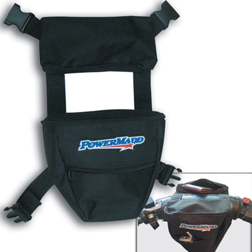 POWERMADD Bar Bag Deluxe Part Number 73602 for Motorcycle - Durable and Weather-Resistant Storage