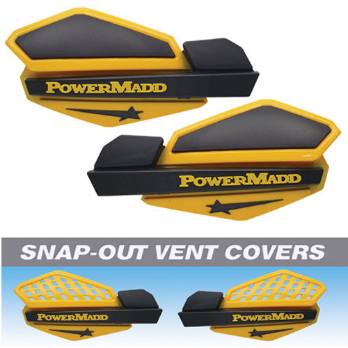 POWERMADD Star Handguard System - Yellow and Black, Part Number 34201