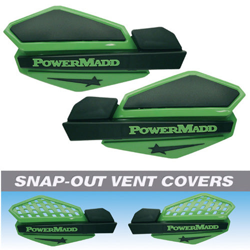 POWERMADD Star Handguard System - Green/Black, Part Number 34203