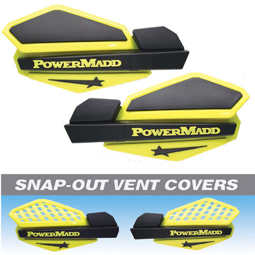 POWERMADD Star Handguard System for Suzuki – Yellow and Black Part #34206