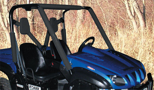 Shock Pros PRO-RHINO Crash Pad Front Half Length Black - Durable Motorcycle Safety Equipment