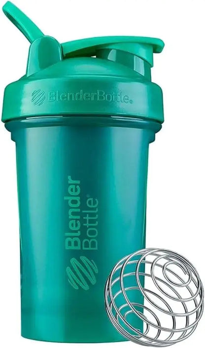 BlenderBottle Classic V2 Shaker Bottle Perfect for Protein Shakes and Pre Workout 20-Ounce Emerald Green Atticus Goods