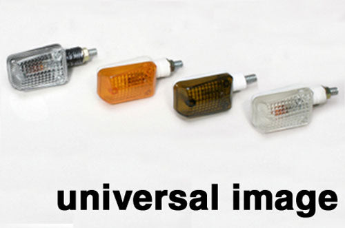 K&S Mini-Stalk Marker Lights, Black with Amber Lens, Long Stem, Part Number 25-8128