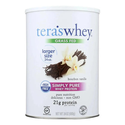 Simply teras Pure Whey Protein Powder - Vanilla Protein Powder Grass Fed Whey Protein Powder Clean Protein Powder Without Artificial Sweeteners Non-GMO Kosher rBGH-Free Soy-Free - 24 Oz Atticus Goods