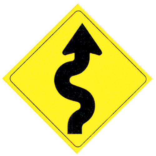 VOSS SIGNS Yellow 12-inch .050 Plastic Reflective Sign Part #501WTA