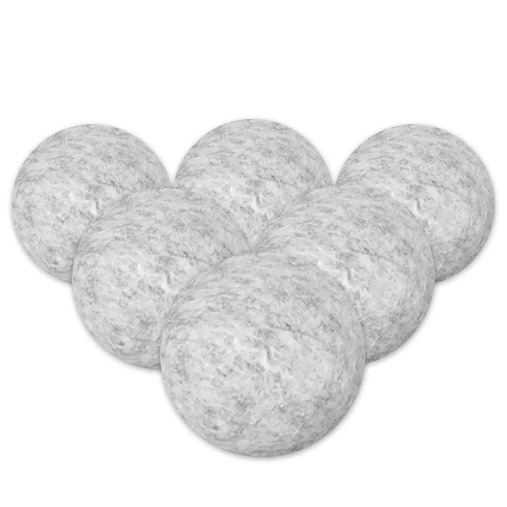 Wool Dryer Balls 6 Pack Reusable Natural Fabric Softener Ball Chemical-Free No Lint for Baby Clothes Laundry Balls for Dryer Anti Static Reduces Wrinkles and Saves Time (Light Grey) Atticus Goods