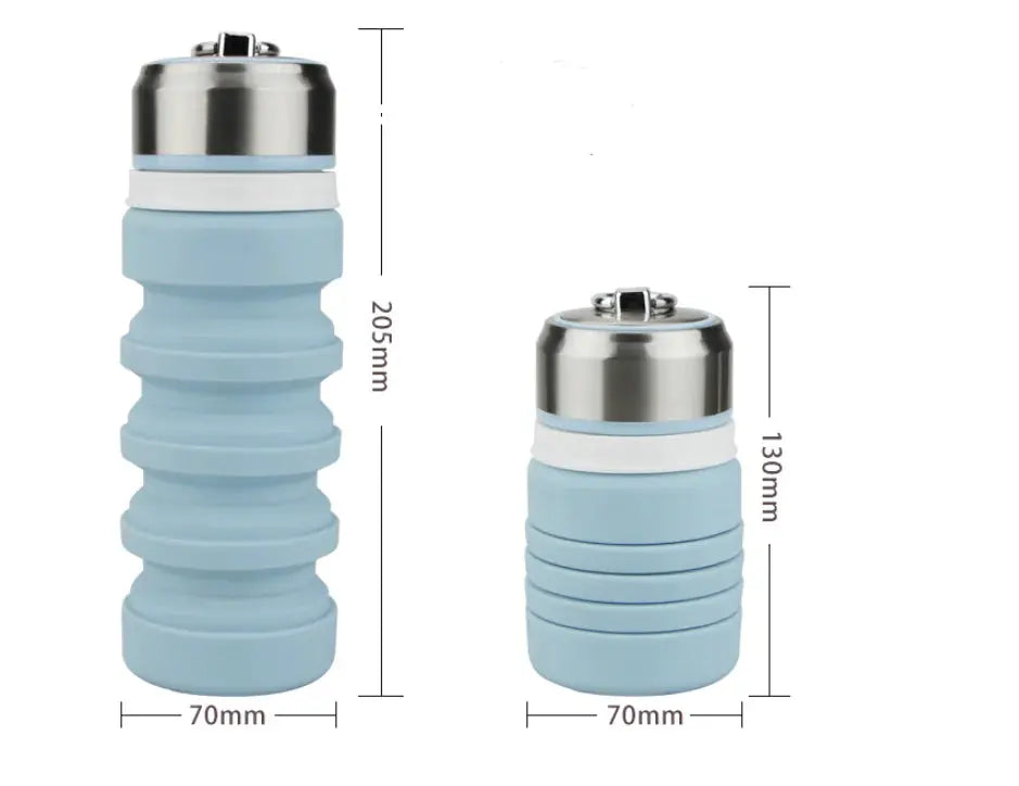 Collapsible Silicone Water Bottle and Cup Atticus Goods