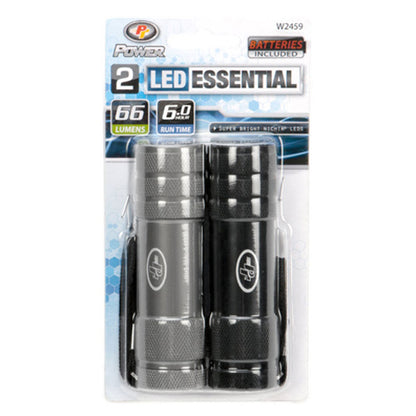 Performance Tool W2459 2-Piece LED Pocket Flashlight Set with 55 Lumens
