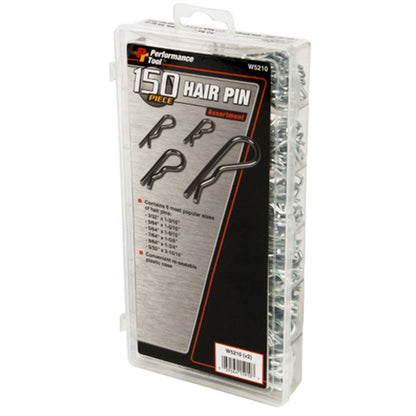 Performance Tool W5210 Hair Pin Assortment Kit - 150 Pieces