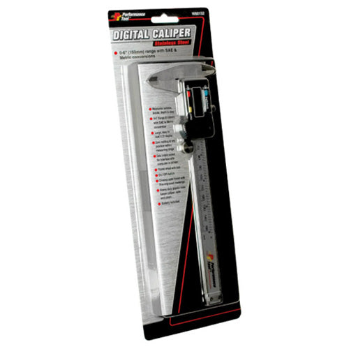 Performance Tool W80152 Stainless Digital Caliper for Precise Measurements