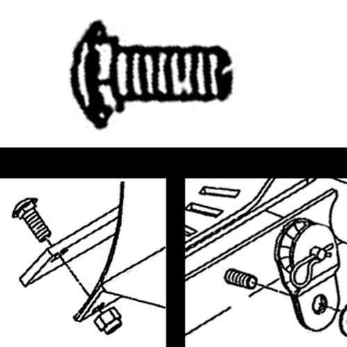 WARN 3/8-Inch Round Head Bolt (Part Number 22062)