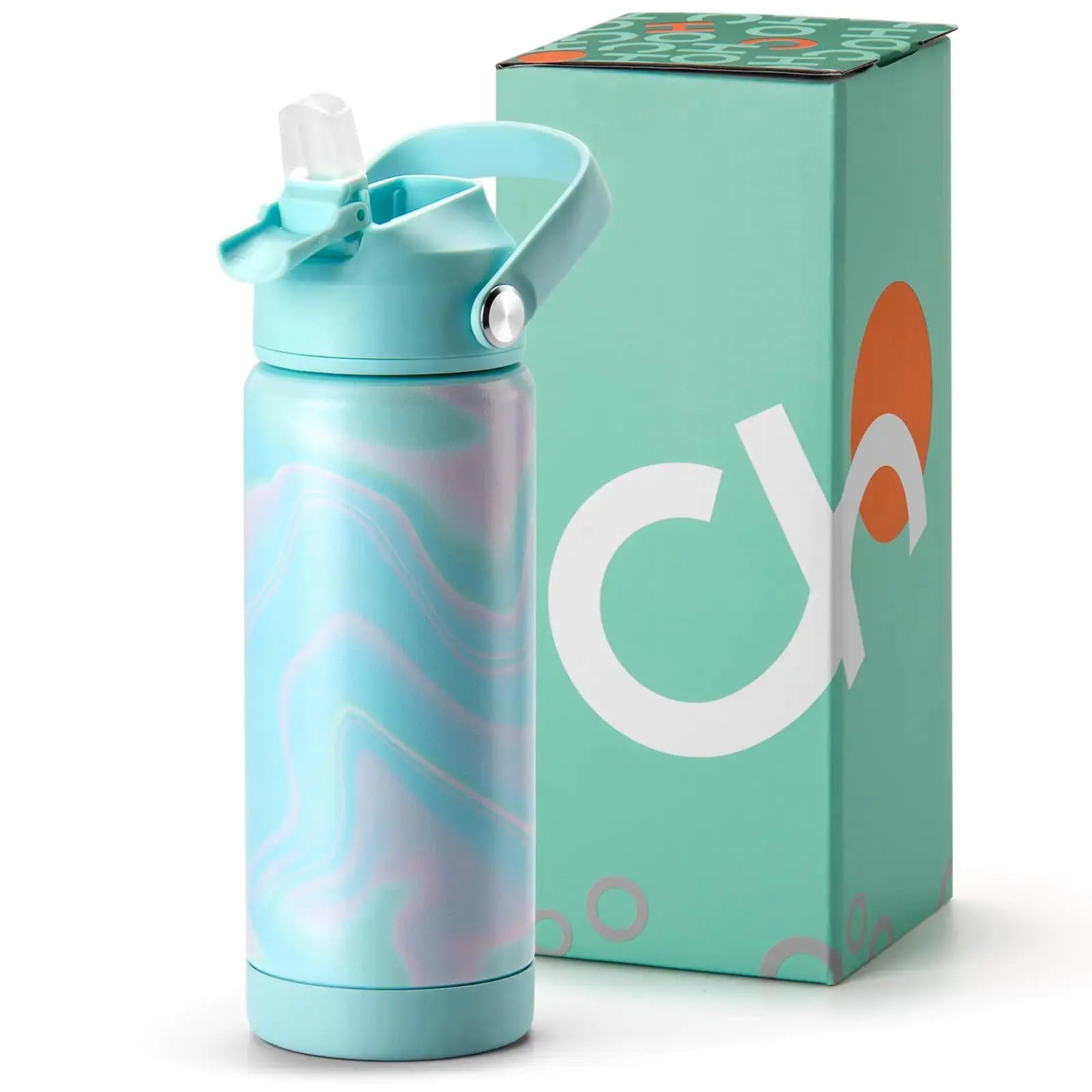Choco Mocha Kids Water Bottle For School Kids Insulated Water Bottle Stainless Steel Girls Water Bottle 18OzTeal Atticus Goods