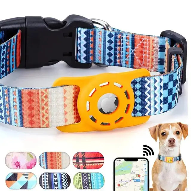 Digital Printing Collar for Apple Airtag - Pets Accessories Atticus Goods